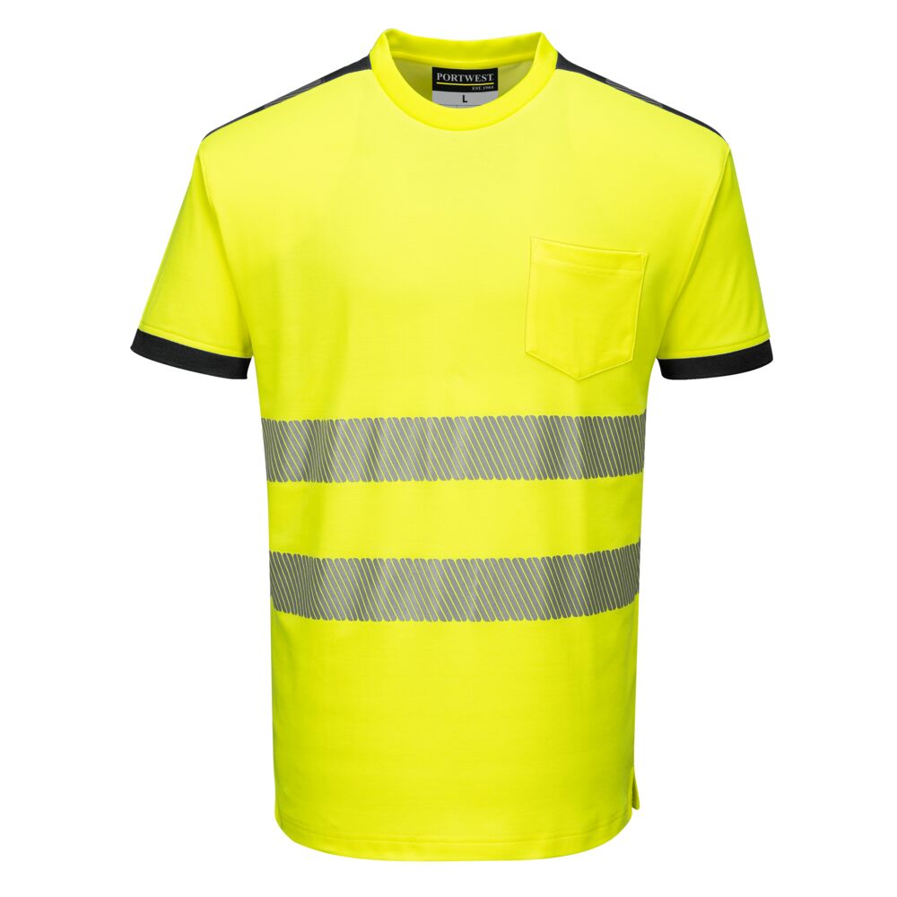 T181 - PW3 Hi-Vis Cotton Comfort Class 1 T-Shirt L/S